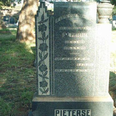 PIETERSE D.M 1925-1944