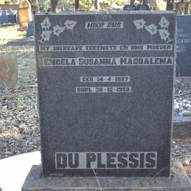 PLESSIS Engela Susanna Magdalena, du 1887-1932