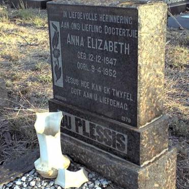 PLESSIS Anna Elizabeth, du 1947-1952