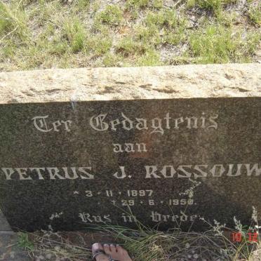 ROSSOUW Petrus J. 1897-1950