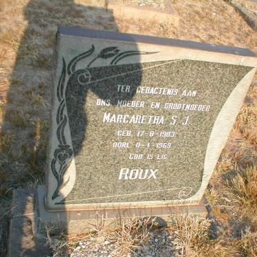 ROUX Margaretha S.J. 1903-1969