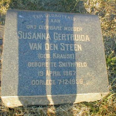 STEEN Susanna Gertruida, van den nee KRAUSE 1867-1935