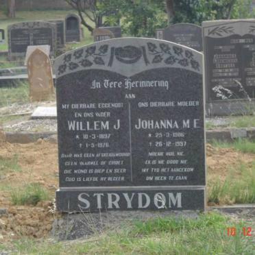 STRYDOM Willem J. 1897-1976 &amp; Johanna M.E. 1906-1997