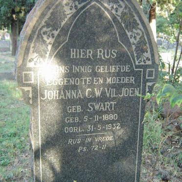 VILJOEN Johanna C.W., nee SWART 1880-1932
