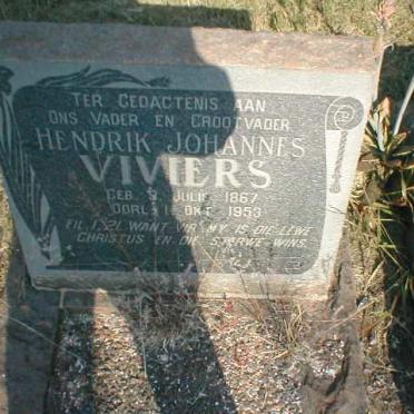 VIVIERS Hendrik Johannes 1867-1953