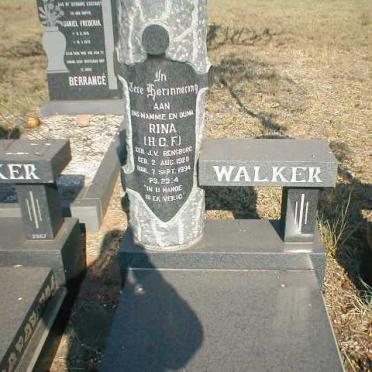 WALKER H.C.F. nee JANSE VAN RENSBURG 1920-1994