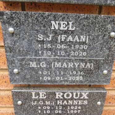 NEL S.J. 1930-2020 & M.G. 1936-2023