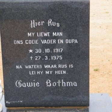 BOTHMA Gawie 1917-1975