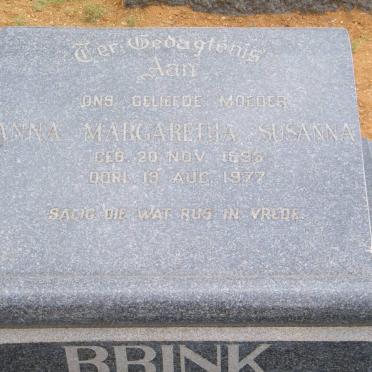 BRINK Anna Margaretha Susanna 1895-1977