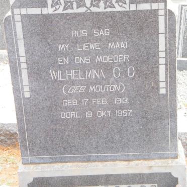 BOSMAN Wilhelmina C.C. nee MOUTON 1913-1957