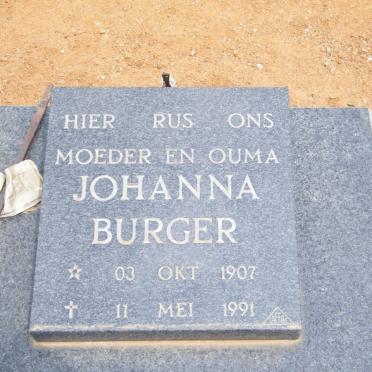 BURGER Johanna 1907-1991