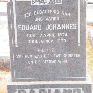 GAGIANO Eduard Johannes 1874-1960