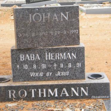 ROTHMANN Johan 1991-1992 :: ROTHMANN Baba Herman 1991-1991
