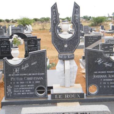 ROUX Pieter Christiaan, le 1931-1989 &amp; Johanna Adriana MYNHARDT 1933-2001