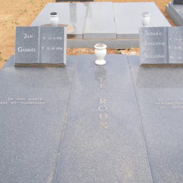 ROUX Jan Gabriel, le 1916-1996 &amp; Susara Johanna Susanna STEYN 1918-1992