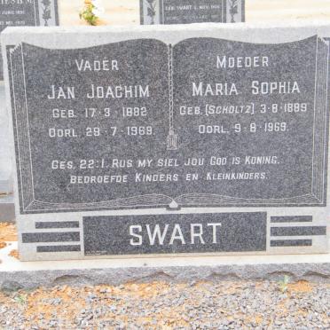 SWART Jan Joachim 1882-1969 &amp; Maria Sophia SCHOLTZ 1889-1969