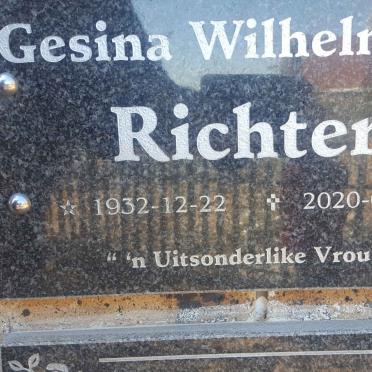 RICHTER Gesina Wilhelmina 1932-2020