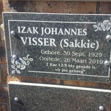 VISSER Izak Johannes 1929-2019