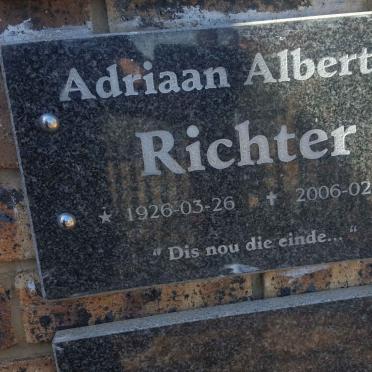 RICHTER Adriaan Albertus 1926-2006