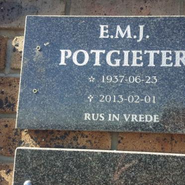 POTGIETER E.M.J. 1937-2013