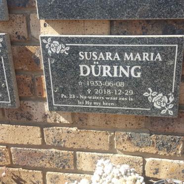 DURING Susara Maria 1933-2018