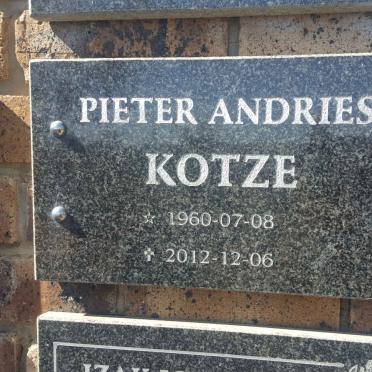 KOTZE Pieter Andries 1960-2012