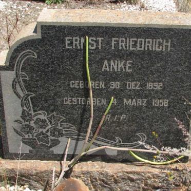 ANKE Ernst Friedrich 1892-1958