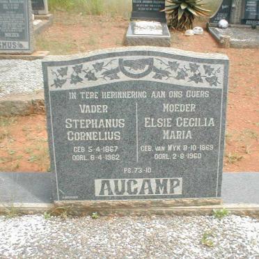 AUCAMP Stephanus Cornelius 1867-1962 &amp; Elsie Cecilia VAN WYK 1869-1960