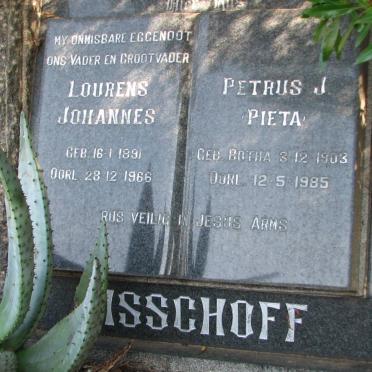 BISSCHOFF  Lourens Johannes 1891-1966 &amp; Petrus J. BOTHA 1903-1985