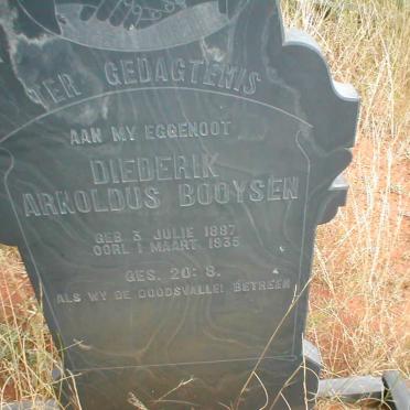 BOOYSEN Diederik Arnoldus 1887-1935