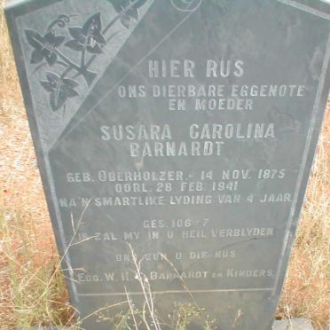 BARNARDT Susara Carolina nee OBERHOLZER 1875-1941