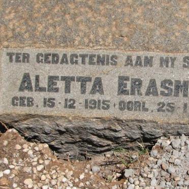 ERASMUS Aletta 1915-1966