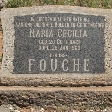 FOUCHE Maria Cecelia 1863-1960