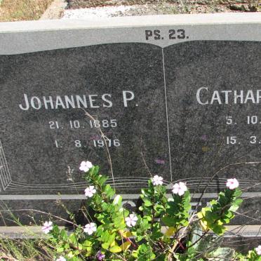 ? Johannes P. 1885-1976 &amp; Catharina M. 1885-1977