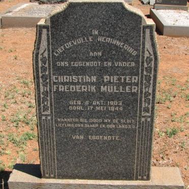 MULLER Christian Pieter Frederik 1903-1944