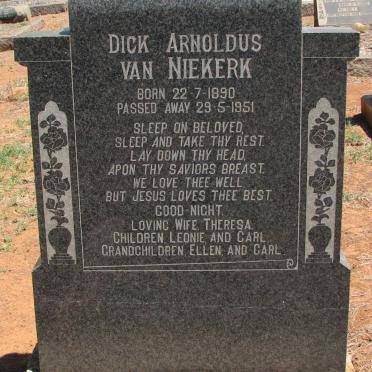 NIEKERK Dick Arnoldus, van 1890-1951