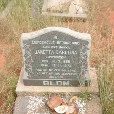 OOSTHUIZEN Janetta Carolina 1888-1973