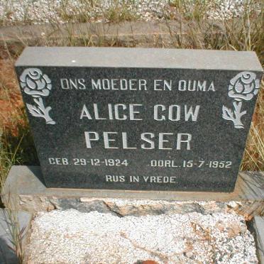 PELSER Alice Gow 1924-1952