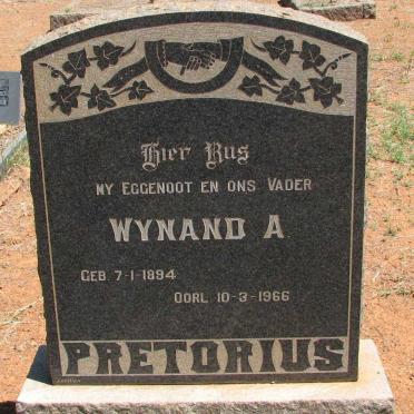 PRETORIUS Wynand A. 1894-1966