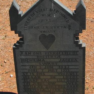 SWART Danie &amp; Grieta :: Michilina Jacoba 1925-1933