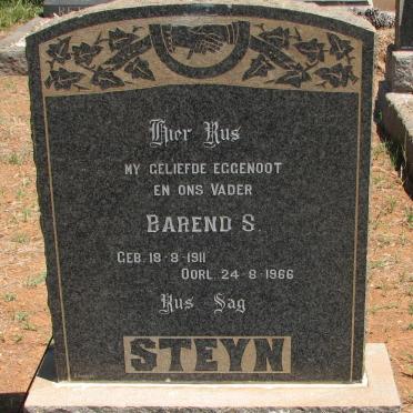 STEYN Barend S. 1911-1966