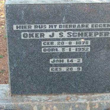 SCHEEPERS Oker J.S. 1878-1952