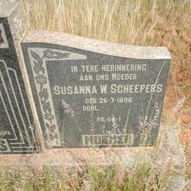 SCHEEPERS Susanna W. 1896-?