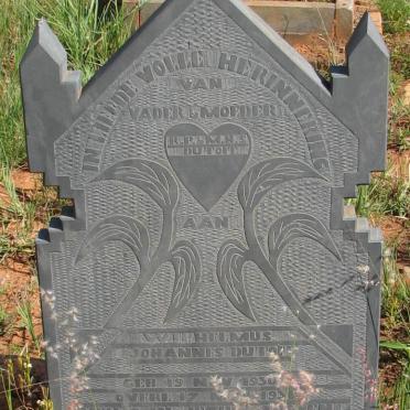 TOIT Wilhelmus Johannes, du 1930-1931