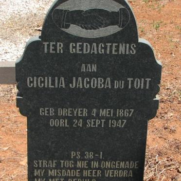 TOIT Cicilia Jacoba, du nee DREYER 1867-1947