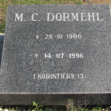DORMEHL M.C. 1906-1996