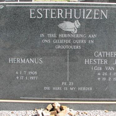 ESTERHUIZEN Hermanus 1908-1977 &amp; Catherina Hester Jacoba VAN ZYL 1906-1977