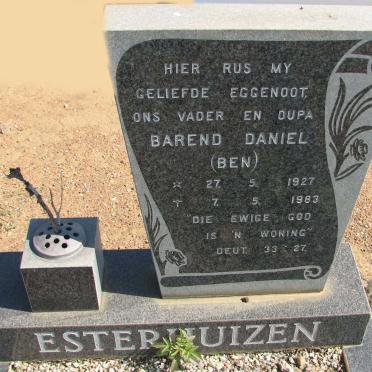 ESTERHUIZEN Barend Daniel 1927-1983