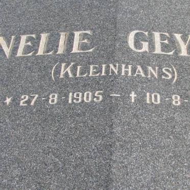 GEYER Nelie nee KLEINHANS 1905-1978