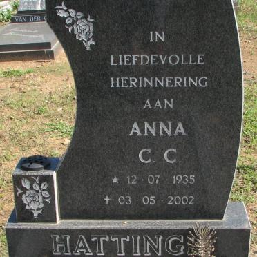 HATTINGH Anna C.C. 1935-2002